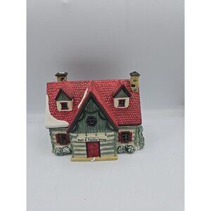 Lemax Christmas Vail Village Butler's Bait &Tackle Shop Christmas Village House